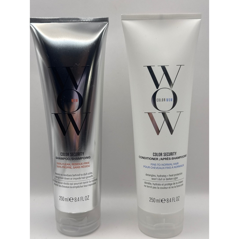 Color Wow Color Security Shampoo & Conditioner Set Silver White Women 8.4oz Duo